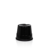Tabouret marchepied TIO-S noir avec surface antidérapante de hjh OFFICE – vue à 360° (vue de trois quarts avant 40°)