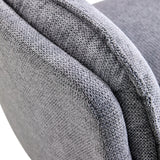 Revêtement en tissu gris foncé du Fauteuil de salon Criss-Cross 20 de hjh LIVING