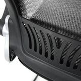 Revêtement en maille noire et cadre en plastique de la chaise cantilever FLYER PRO V de hjh OFFICE