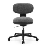 Siège de bureau à domicile SITMOTION B gris avec assise rembourrée et base à cinq roulettes de hjh OFFICE – vue à 360° (vue de face 0°)