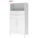 FlexWall | 4 OH | Portes + tiroirs + caisson | avec socle 