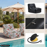 Canapés gonflables Sitzolo Air en différentes couleurs et vues avec pompe à air de hjh LIVING (image générée par IA)
