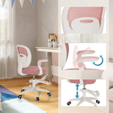 Chaise pivotante pour des enfants KIDDY SMART en rose avec hauteur d'assise réglable et accoudoirs pivotants de hjh OFFICE