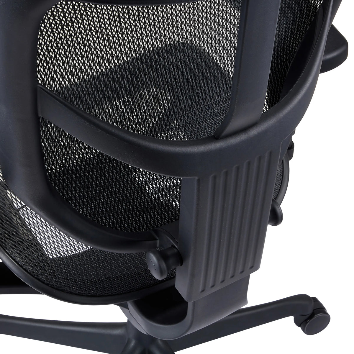 Dossier en maille noire du Siège de bureau de qualité professionnelle ENJOY ULTRA GEN2 avec cadre en plastique de hjh OFFICE