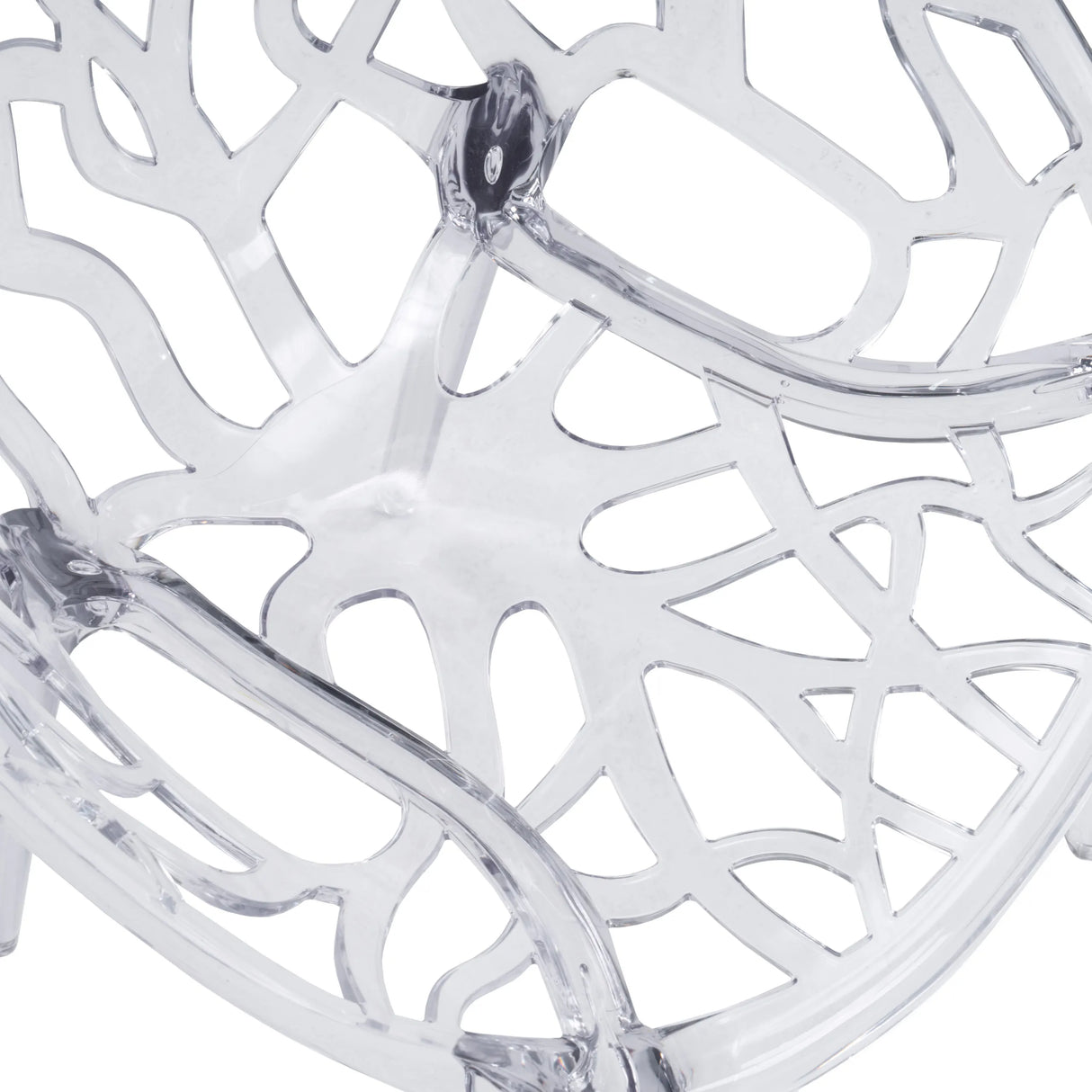 Motif en maille transparent du dossier de la Chaise à quatre pieds Artifo T de hjh LIVING