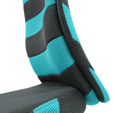 Rembourrage en mesh turquoise-gris de la chaise pivotante pour des enfants KIDDY COMFORT I de hjh OFFICE