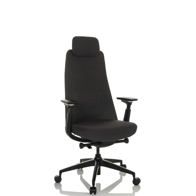 Siège de bureau de qualité professionnelle YUCANO noir avec appui-tête et accoudoirs réglables de hjh OFFICE