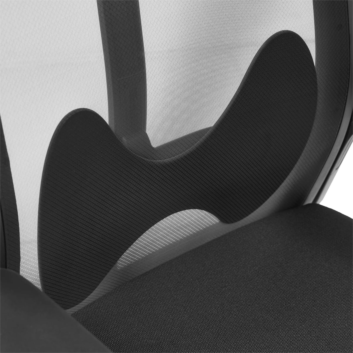 Soutien lombaire du siège de bureau de qualité professionnelle ARCEO B avec dossier en maille et surface structurée en noir de hjh OFFICE