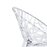 Motif en maille transparent de la coque d'assise de la Chaise à quatre pieds Artifo T de hjh LIVING