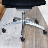 Fünfstrahniges Fußkreuz mit schwarzen Stuhlrollen 5x ROLO ESD 11mm/50mm für Hartböden von hjh OFFICE
