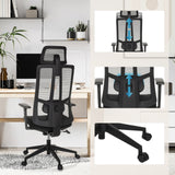 Appui-tête réglable en hauteur, support lombaire et roulettes du Siège de bureau de qualité professionnelle TRAMORE de hjh OFFICE