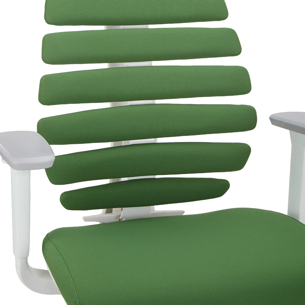 Revêtement en tissu vert du dossier et de l'assise du siège de bureau de qualité professionnelle ERGO LINE W de hjh OFFICE