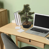 Plante artificielle BONSAI sous forme de petit bonsaï dans un pot noir sur un bureau de hjh OFFICE