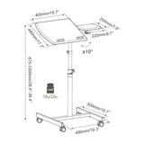 Dessin technique du Bureau assis-debout VM-SL avec une hauteur de 675 à 1000 mm de hjh OFFICE