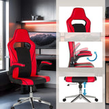 Fauteuil Gamer GAME SPORT PRO rouge et noir avec accoudoirs réglables et assise réglable en hauteur de MyBuero