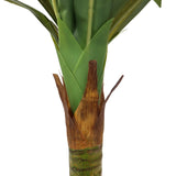Base de la tige et feuilles vertes de la Plante artificielle DRACAENA I de hjh OFFICE