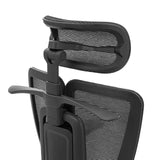 Appui-tête réglable avec housse en maille du siège de bureau de qualité professionnelle Ergo U2 Flex3 en noir de hjh OFFICE