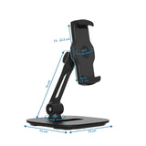 Dessin technique du Support de téléphone portable & tablette FLEXMOBI IV avec base de 15 × 15 cm de hjh OFFICE