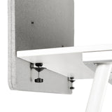 Pinces de fixation d'une Cloison de table FLEXMIUT D 120 gris clair chiné de hjh OFFICE