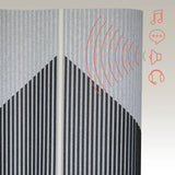 Surface acoustique de la Cloison de séparation Flexmiut Wave en gris avec atténuation sonore symbolique de hjh OFFICE