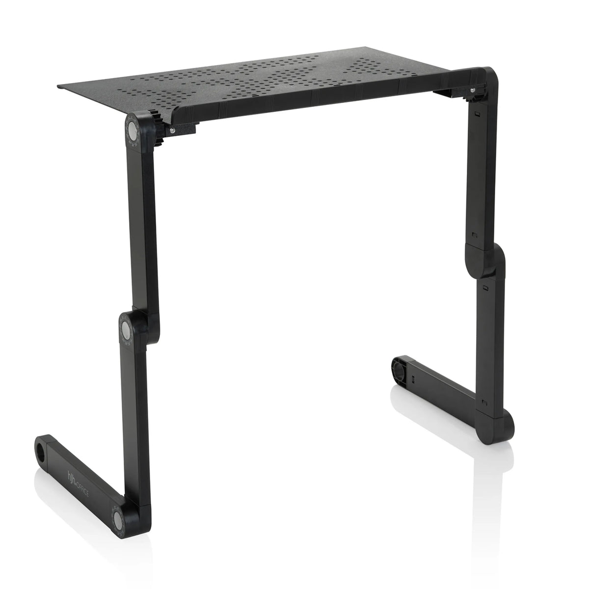 Support de bureau VM-SA II noir avec plateau perforé et cadre pliable de hjh OFFICE