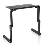 Support de bureau VM-SA II noir avec plateau perforé et cadre pliable de hjh OFFICE