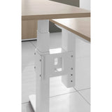 Console blanche avec pied de support pour la plaque d'extension LA92 C de la série XBHM2C de hjh OFFICE PRO