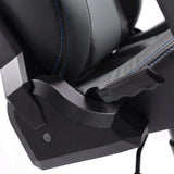 Mécanisme de réglage et rembourrage du Fauteuil Gamer GAMEBREAKER POLARYS I en gris et bleu de hjh OFFICE
