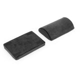 Deux coussins noirs pour le repose-pieds Podi Velvet 1 de hjh OFFICE