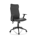 Siège de bureau à domicile ARTON 30 noir avec rembourrage matelassé et pied à cinq roulettes de hjh OFFICE – vue à 360° (vue de trois quarts avant 40°)