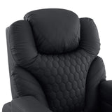 Dossier avec surpiqûres en nid d'abeille du Fauteuil de salon Game Sport RX en noir de hjh OFFICE