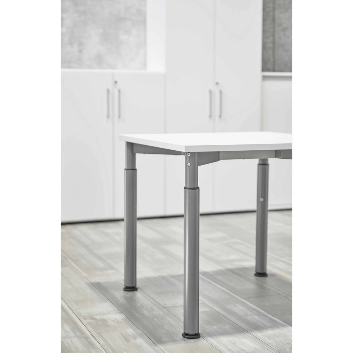 Pieds de table réglables en hauteur en graphite du bureau YAMA 19 G de hjh OFFICE PRO