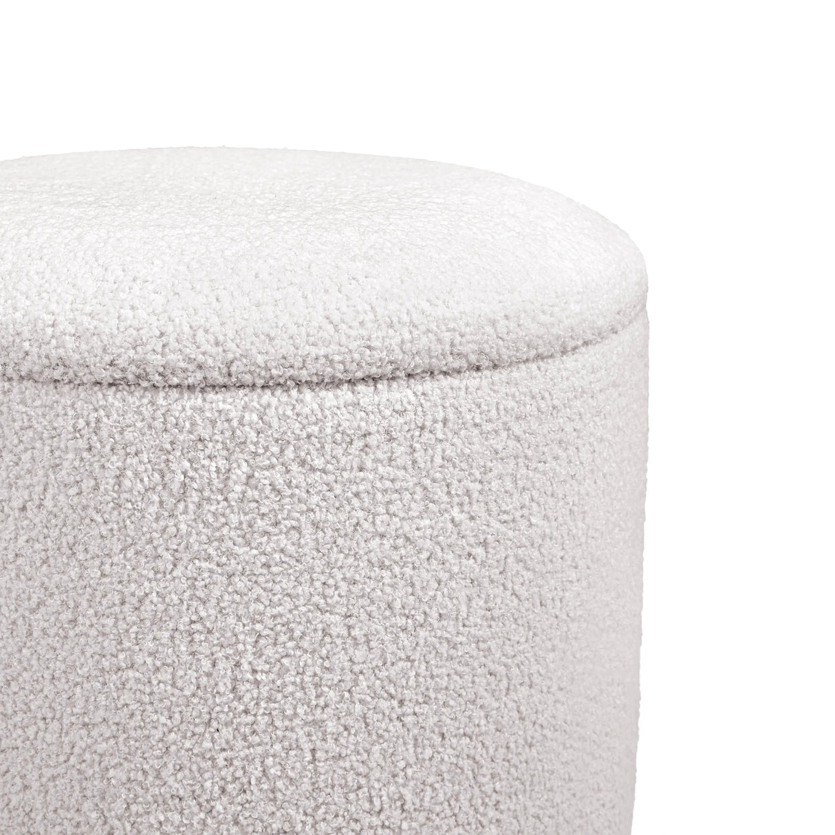 Tissu blanc texturé du tabouret rembourré Storiano S de hjh LIVING