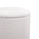 Tissu blanc texturé du tabouret rembourré Storiano S de hjh LIVING