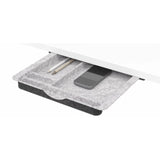 Organisateur de base en feutre gris chiné pour les Accessoires UCF1 avec un compartiment pour stylos et smartphone de hjh OFFICE PRO