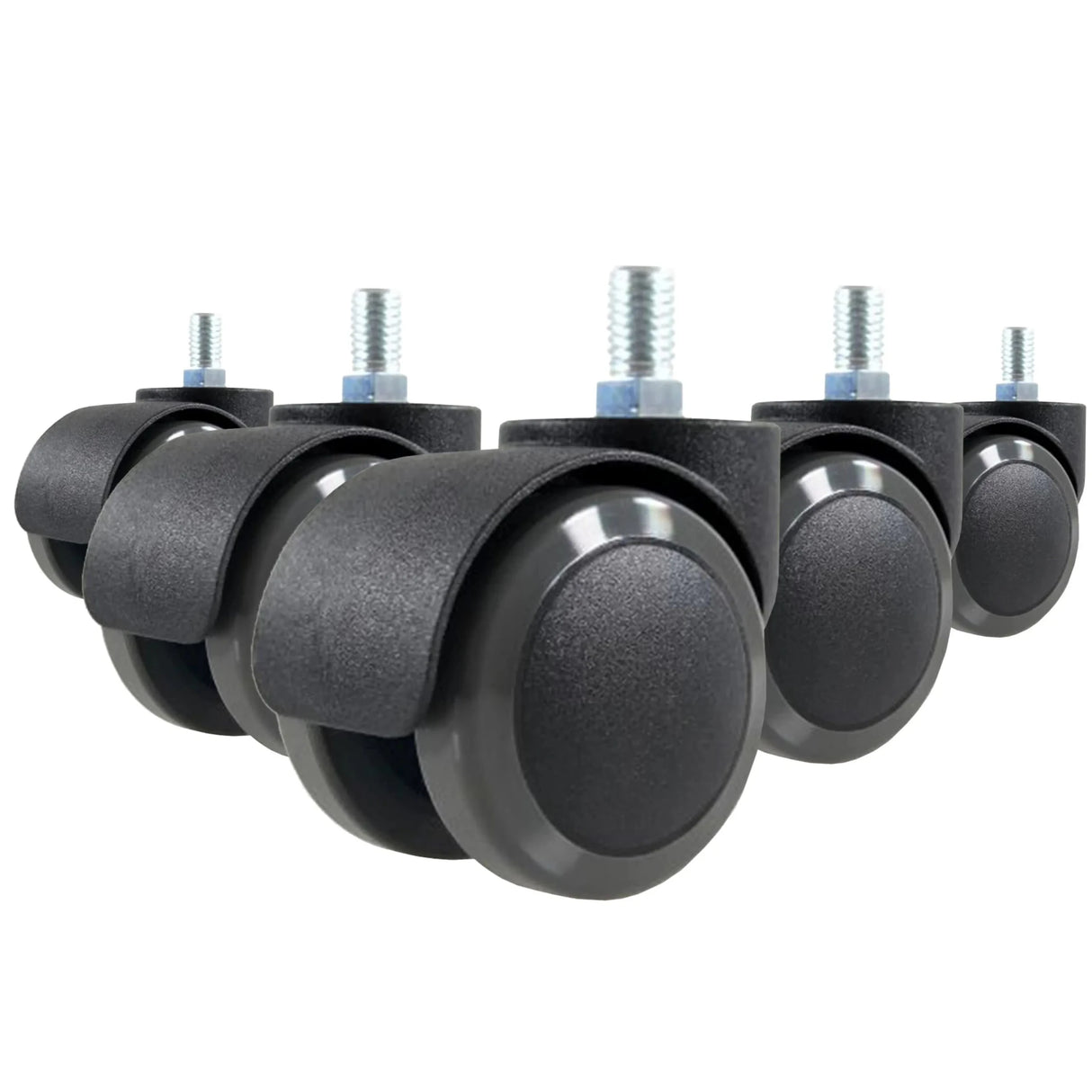 5x ROLO M10/50mm Sols durs - Roulettes 