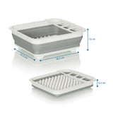 Vue dimensionnelle du Conteneur pliable CLEAN SIL de 36,5 × 31,5 cm et d'une hauteur de 13 cm de hjh OFFICE