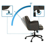 Mécanismes de réglage et angle d'inclinaison du siège de bureau à domicile SOLAO LIFE de hjh LIVING