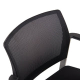 Dossier en maille noire de la Chaise à quatre pieds MEET de hjh OFFICE