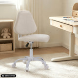 Chaise pivotante pour enfants Lumikid beige avec roulettes et vérin à gaz de hjh OFFICE (image générée par IA)