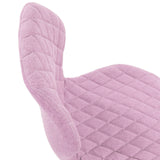 Revêtement matelassé rose de la Chaise pivotante pour des enfants JOY II de hjh OFFICE