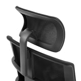 Appui-tête réglable avec revêtement en maille du siège de bureau de qualité professionnelle SPINIO PRO en noir de hjh OFFICE