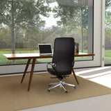 Siège de direction de qualité professionnelle VELVET en noir avec accoudoirs et pied en étoile à roulettes de hjh OFFICE