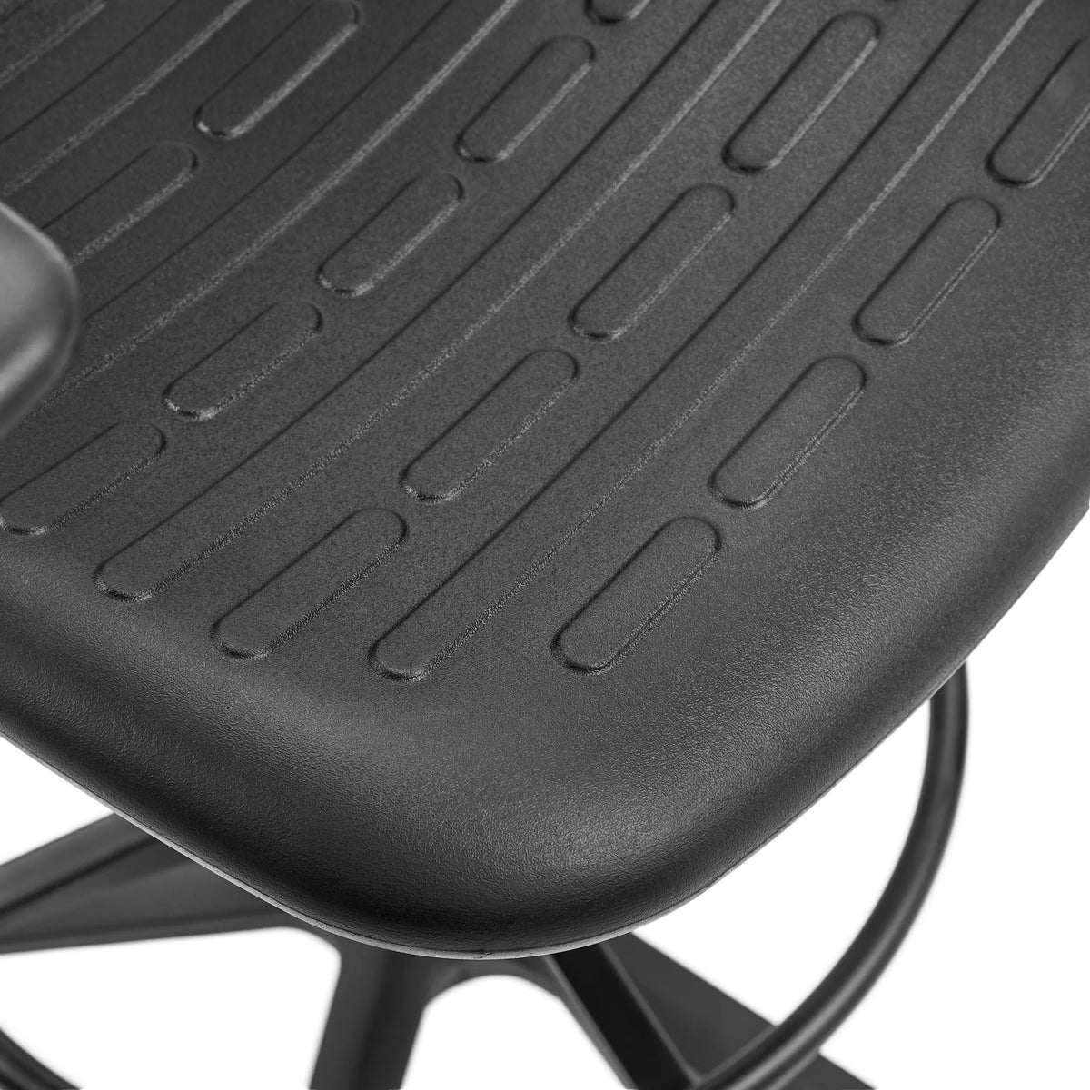 Assise structurée de la chaise de comptoir TOP WORK B1 en noir de hjh OFFICE