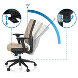 Mécanismes de réglage du Siège de bureau de qualité professionnelle PRO-TEC 500 avec inclinaison à 90° de hjh OFFICE