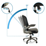 Dossier réglable avec un angle d'inclinaison de 90° du Siège pivotant XXL INSTRUCTOR T I de hjh OFFICE