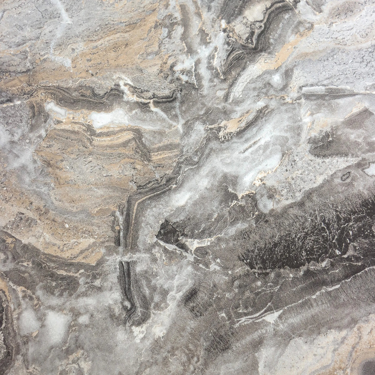 Surface en marbre gris de la table basse BISMO avec veinage naturel de hjh LIVING