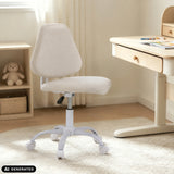 Chaise pivotante pour enfants Lumikid beige avec roulettes et vérin à gaz de hjh OFFICE (image générée par IA)