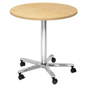 BISTRO 80R C | Table élévatrice à colonne | Ø 80 | Chromé - Système de tables conférence 