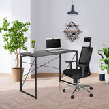 Bureau pliant noir EASY UP MULTI aux dimensions 100 x 50 cm avec un ordinateur portable de hjh OFFICE